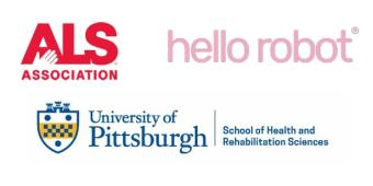 ALS Association, hello robot, and the University of Pittsburgh School of Health and Rehabilitation Sciences