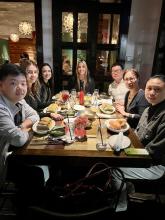 L-R:  The Accessible SmartTech Research Group was very busy at the ACRM Conference this year, but took a moment to get the team together.  Shown L-R: Zijian Huang, Paola Esquivel, Julie Faieta, Gina Novario, Mark Zhang, Dan Ding, and Wei Deng